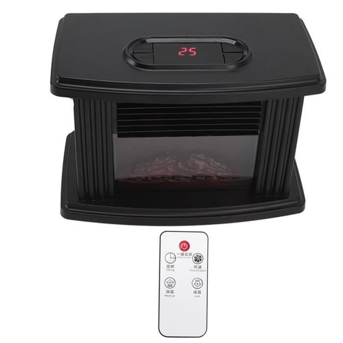 Cheminée électrique avec chauffage, avec effet flamme LED, cheminée