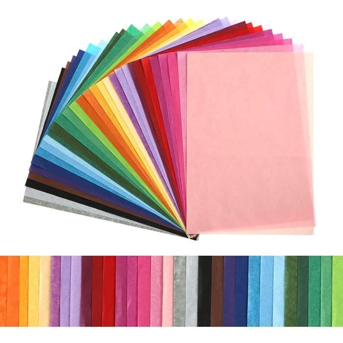 Lot de 100 feuilles de papier coloré A4 avec 10 couleurs différentes grand papier origami coloré pour loisirs créatifs et décoration 