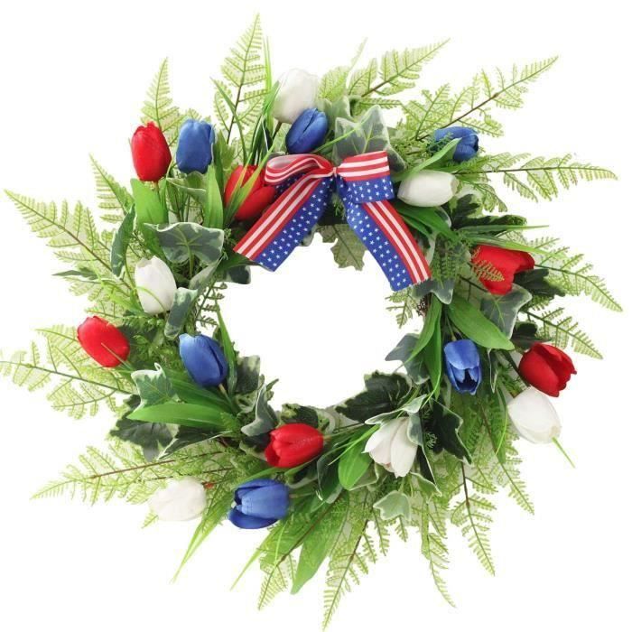 Couronne Patriotique Pour Porte Dentrée Couronne De La - France