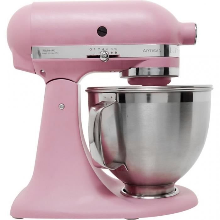 Kitchenaid Robot Patissier 5ksm185psedr Artisan Rose Poudre