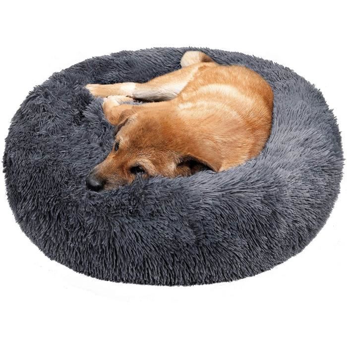 Comparer les prix de Leytn® Panier chat chien Lit pour chat chien 60*20 CM Coussin pour chat chien petite ou moyen - Gris Foncé
