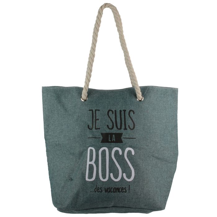 Sac de plage JE SUIS la Boss
