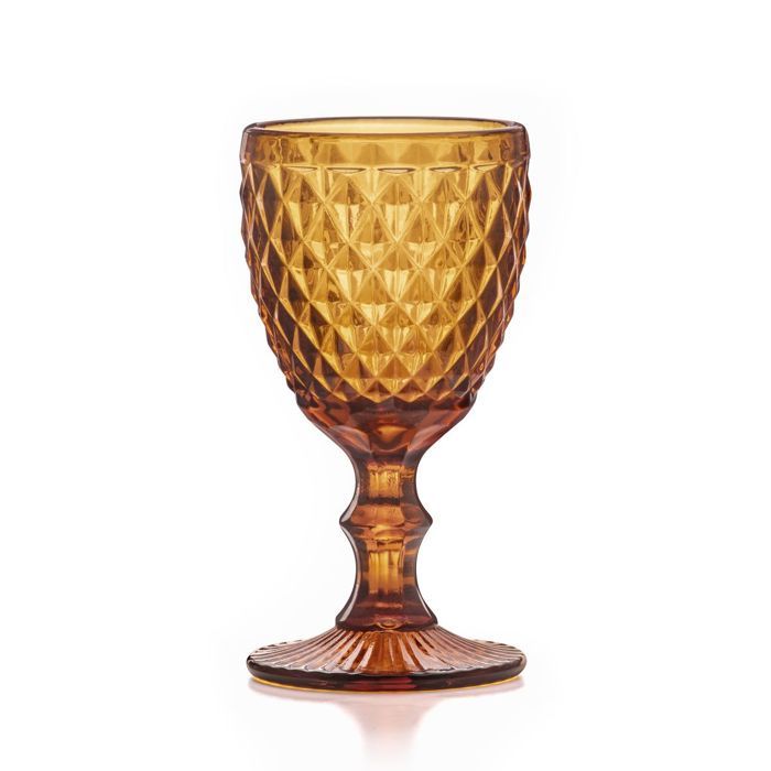 Diamond Ambre - 6 verres à pieds 20 cl