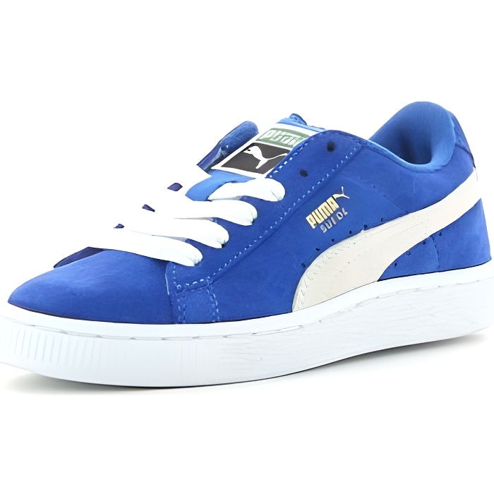 Chaussures Mode Puma Suede JR Bleu Cdiscount Chaussures