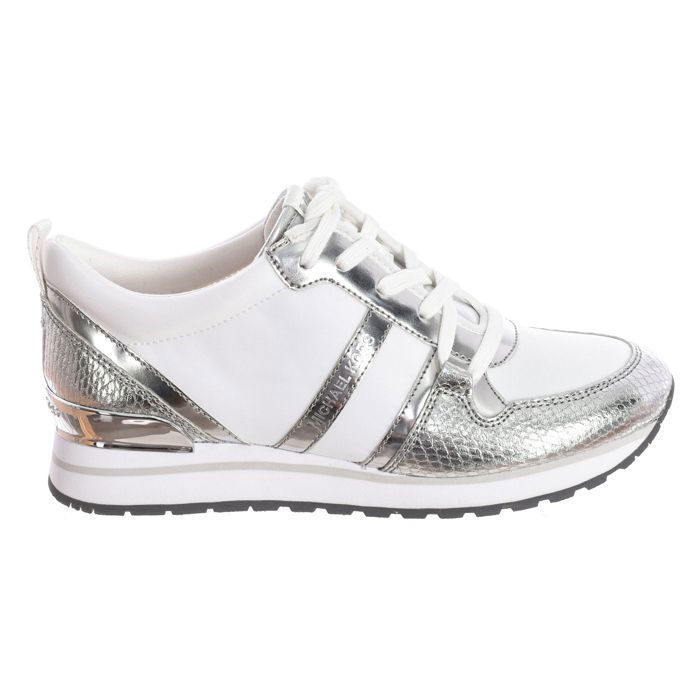 Michael Kors Baskets Dash Metallic R2DAFS1D pour femme-Blanc-argent