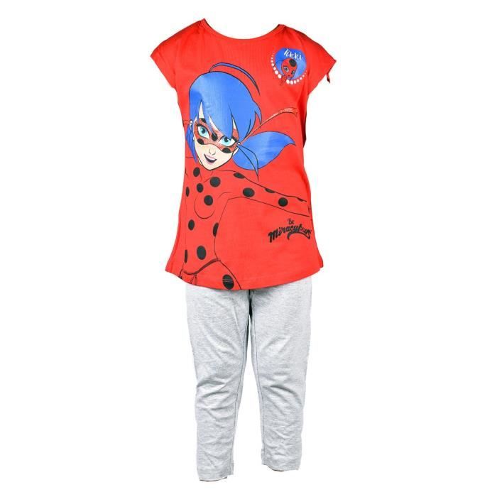 Ensemble de Pyjama Fille Miraculous en Coton Miraculous Se2136 Rouge Miraculous se2136 rouge Cdiscount Pret a Porter