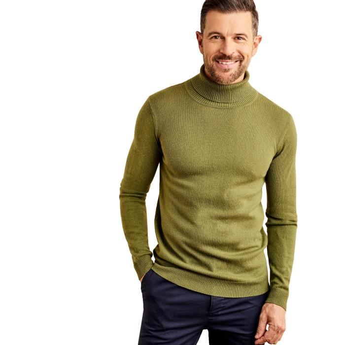 Col roulé sales homme vert