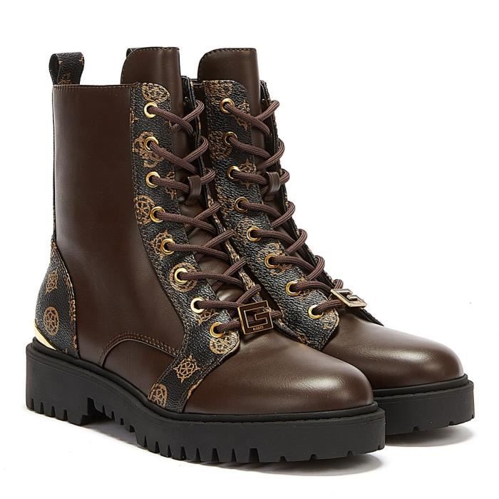 GUESS Omala Bottes Marron Fonc Pour Femmes EU 39 Marron
