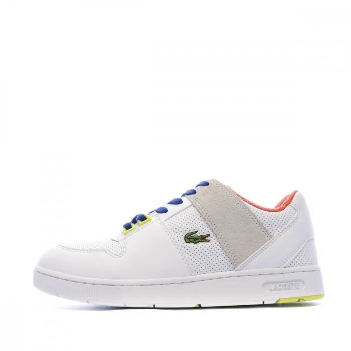 basket blanche femme lacoste
