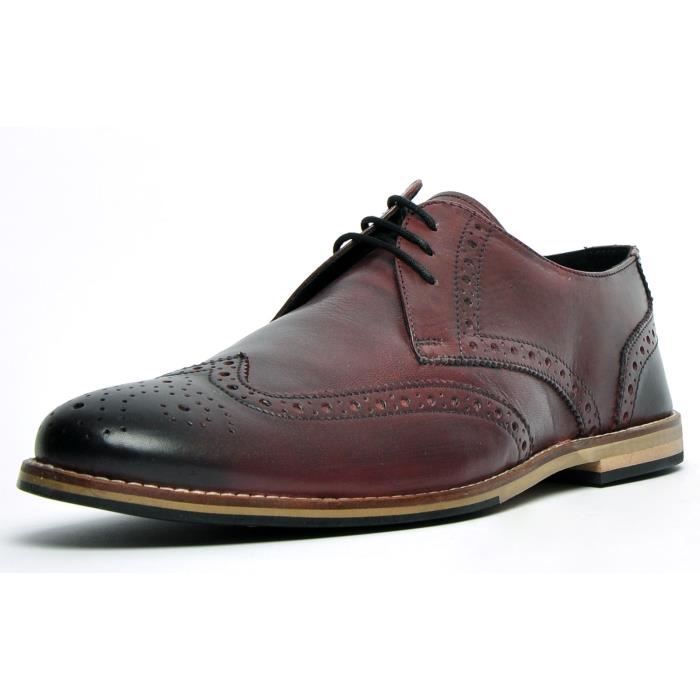 Mocassins Homme En Cuir Souple - Style Bateau Décontracté - Semelle Caoutchouc Léger - Confort Conduite Et Bureau