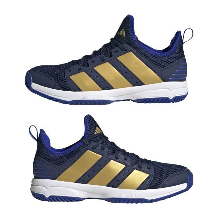 Chaussures de handball indoor enfant adidas Stabil navy gold lucid blue 38 Cdiscount Sport