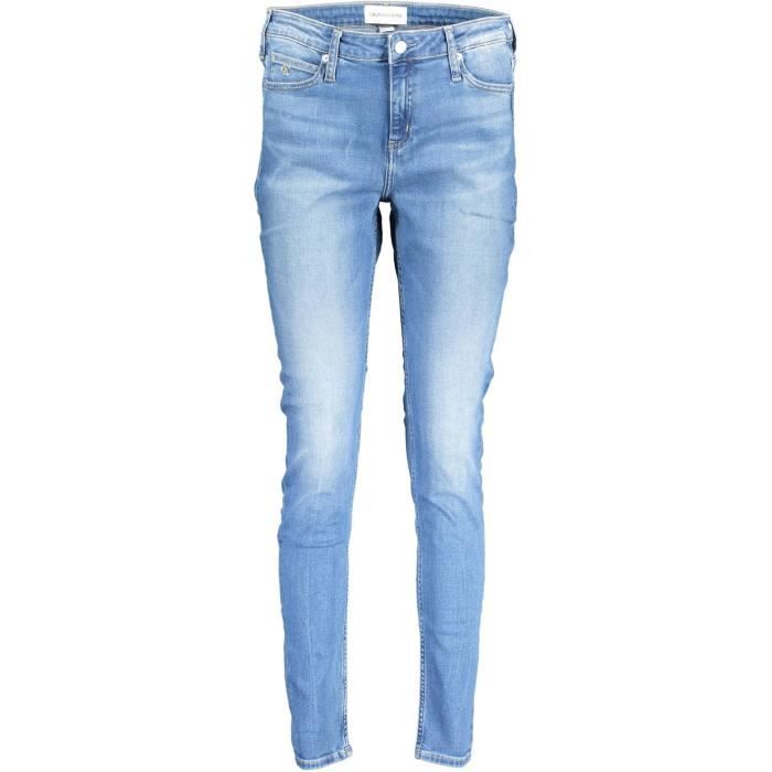CALVIN KLEIN Jeans Femme Bleu clair Textile SF5189