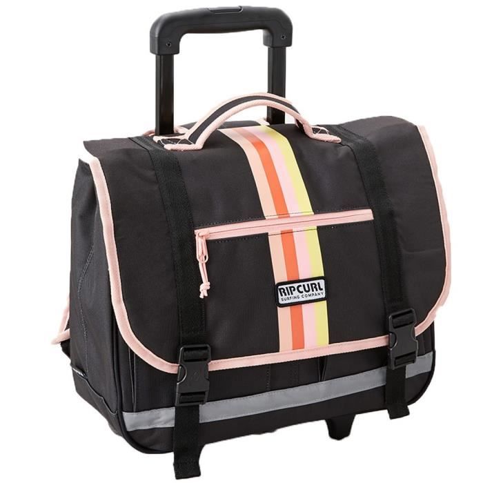 Cartable a roulettes Rip Curl Surf Wheeley Satchel Black 38 CM Cdiscount Bagagerie Maroquinerie
