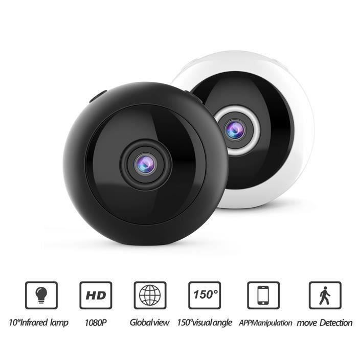 Mini Caméra Espion HD4K WiFi - Vision Nocturne Infrarouge 140° - Neuf