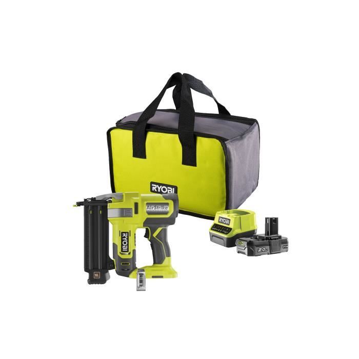 Cloueur Ryobi R18N18G One+ 18V 2 0Ah Li ion 18G