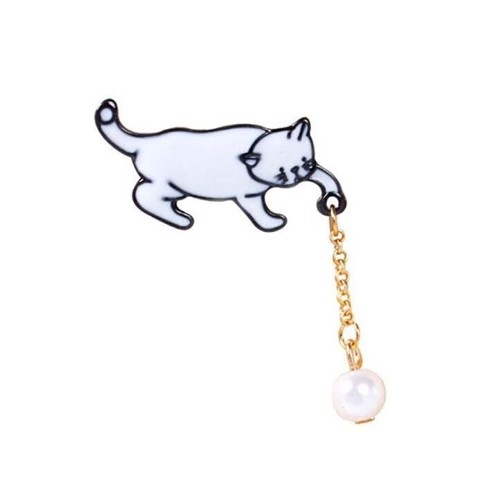 Chat Attraper Balle Animal Brooch Retro Shirt Broche Corsage Et Pin Pour Les Femmes Z Z Achat Vente Broche Chat Attraper Balle Animal