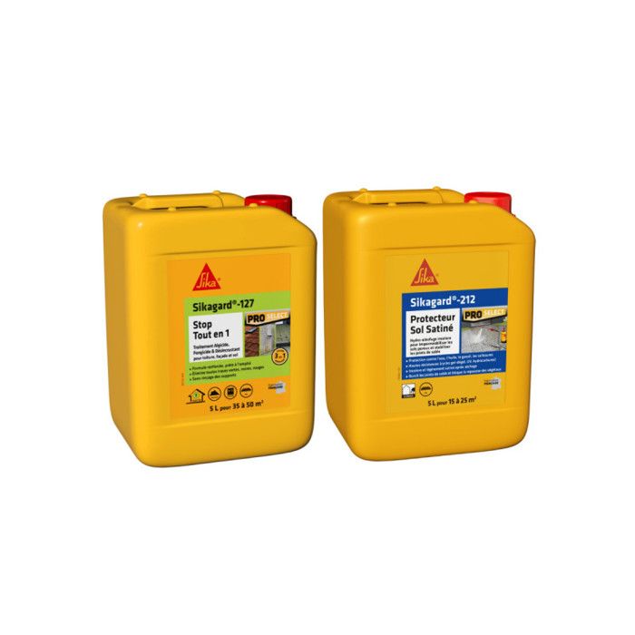 Pack Nettoyage et Protection Sol SIKA - Sikagard-127 Stop 5L