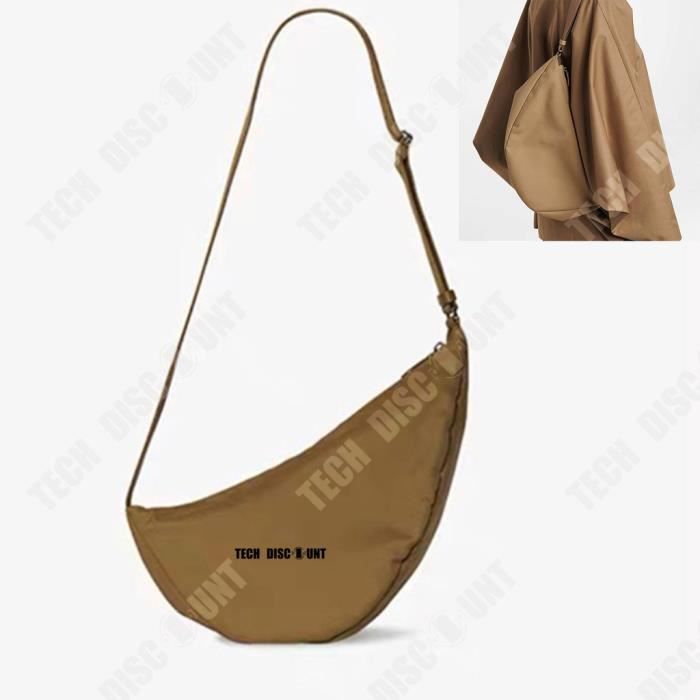 TD® Nouveau style nylon toile banane sac loisirs aisselle sac demi-lune sac Messenger sac même style pour hommes et femmes