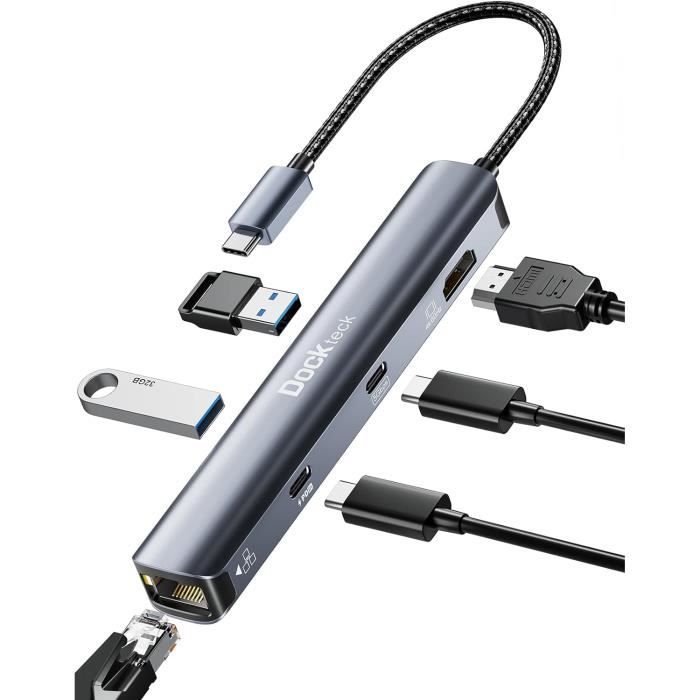 Adaptateur USB-C Vers HDMI 3-en-1 – Charge 100W, 4K 60Hz, Pour MacBook, IPhone, PC