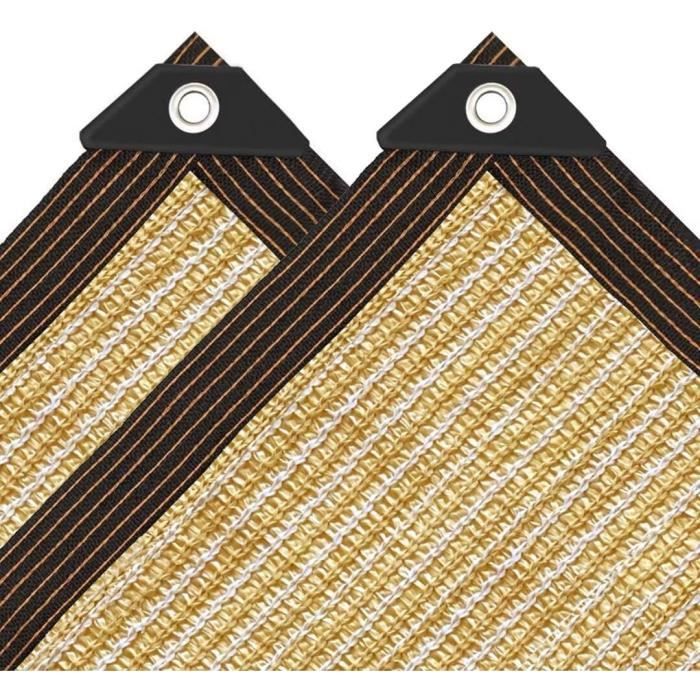 Voile D'ombrage Respirant Rectangulaire 1.4 X 6 M Rayons UV à 95% Pergola Serres Pare-Soleil Avec 4 Morceaux De Corde Pour Terrasse Jardin Balcon Camping, Bleu