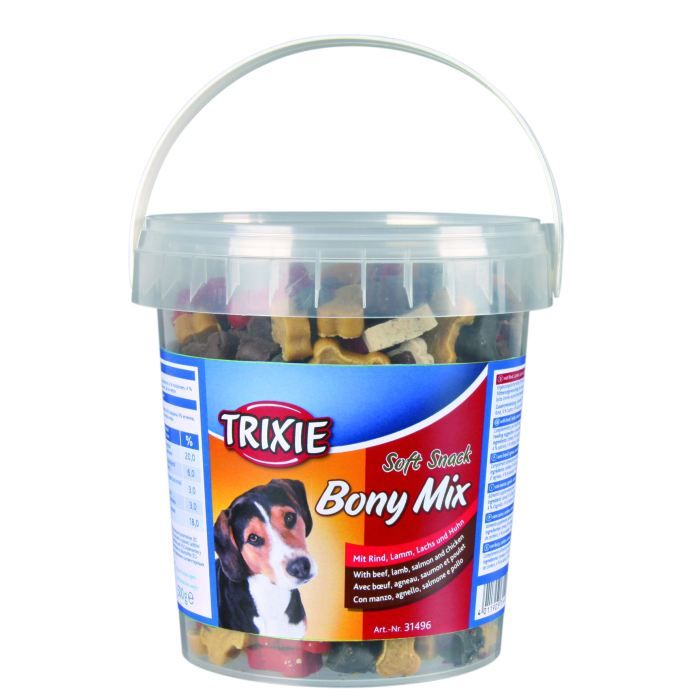 friandises soft snack bony mix pour chiens trixie