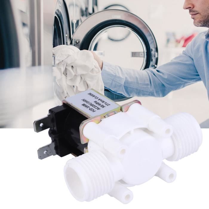 Électrovanne D'arrivée D'eau FPS180G59 - Compatible Candy, Jinling - Double Tête Pour Lave-linge - 3