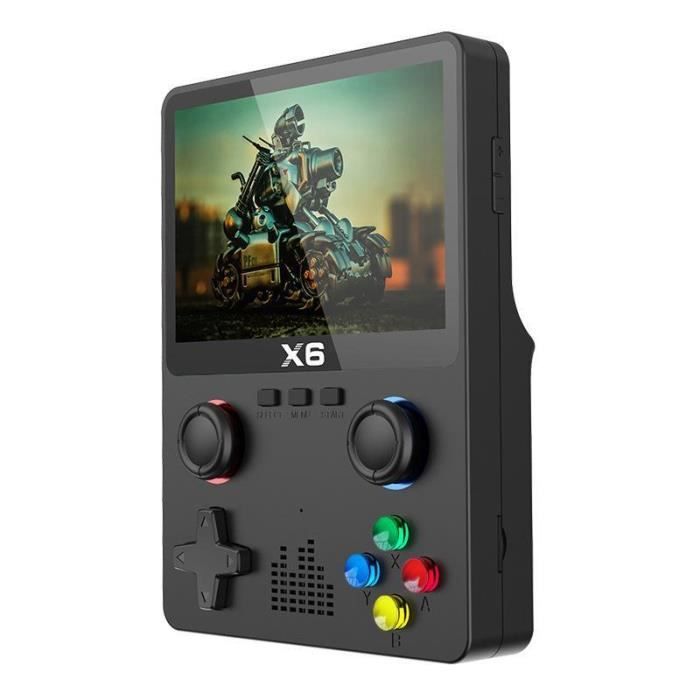 Console de jeu portable rétro X6 avec carte 64GTF, 10 000 jeux classiques intégrés, console de jeu portable IPS OCA de 3,5 p Type 2 - Jeux vidéo Console de jeu portable rétro X6 avec carte 64GTF, 10 000 jeux classiques intégrés, console de jeu portable IPS OCA de 3,5 p Type 2 - Jeux vidéo