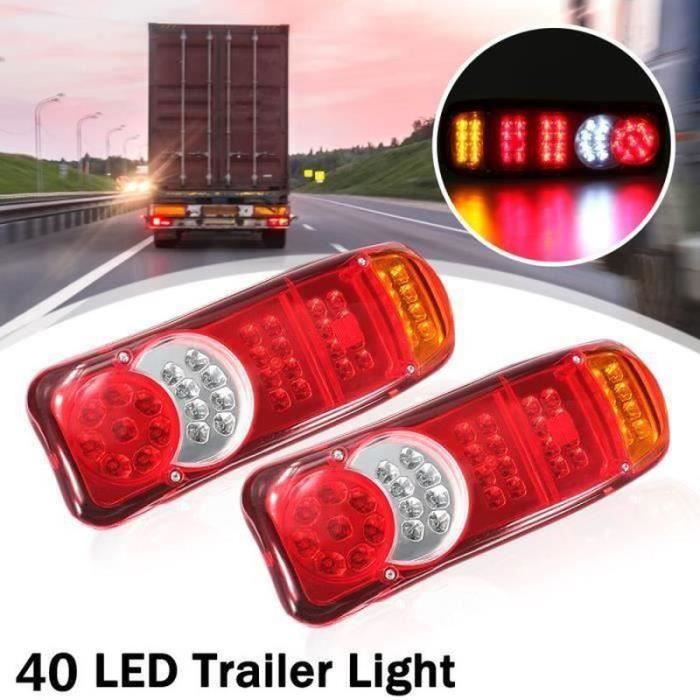 FEUX LED ARRIERES CAMION REMORQUE FOURGON 12-24V Côté GAUCHE-Conducteur