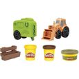 PLAY-DOH - Wheels - Tracteur de ferme - Jouet pour enfants avec 3 Pots de pâte à modeler atoxique - dès 3 ans-1