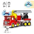 LEGO 10969 DUPLO Town Le Camion de Pompiers, Jouet Éducatif, Figurines, Sauver les Animaux, Jeu Éducatif, Cadeau Enfants Dès 2 Ans-1