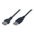 MCL Câble transfert de données MC922AMF-2M/N - 2 m USB - 1 x Type A Mâle USB-1