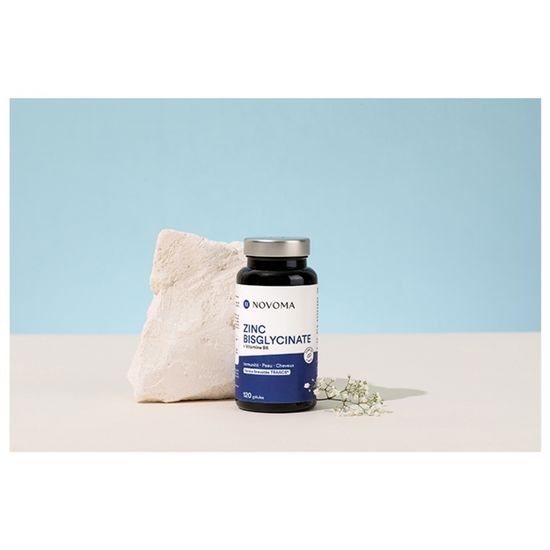NOVOMA Zinc Bisglycinate - Lot De 3 X 120 Gélules - Système Immunitaire - 11/27