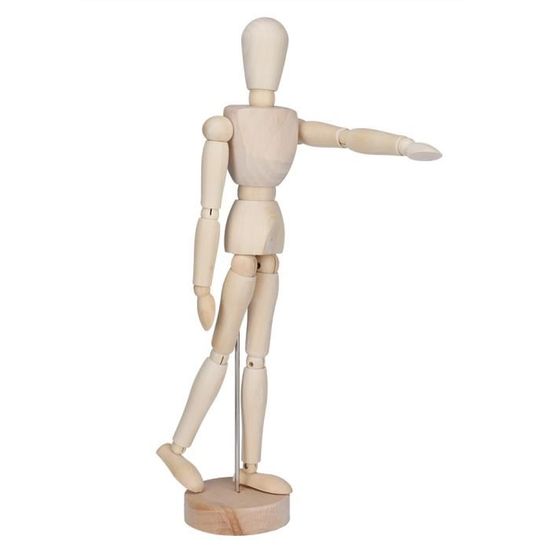 Mannequin Articulé En Bois Buxus 30 Cm - Pour Dessin Et Décoration