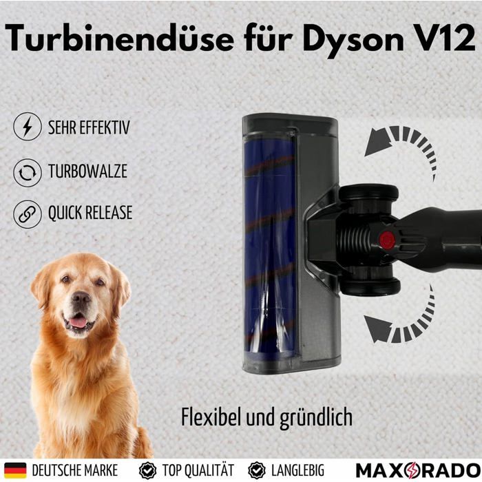Embout De Rechange Fin Et Souple Pour Aspirateurs Dyson V8, V10, V12, V15 Slim - Compatible OEM 970445-01 - Pièce De Remplacement Haute Qualité - 4