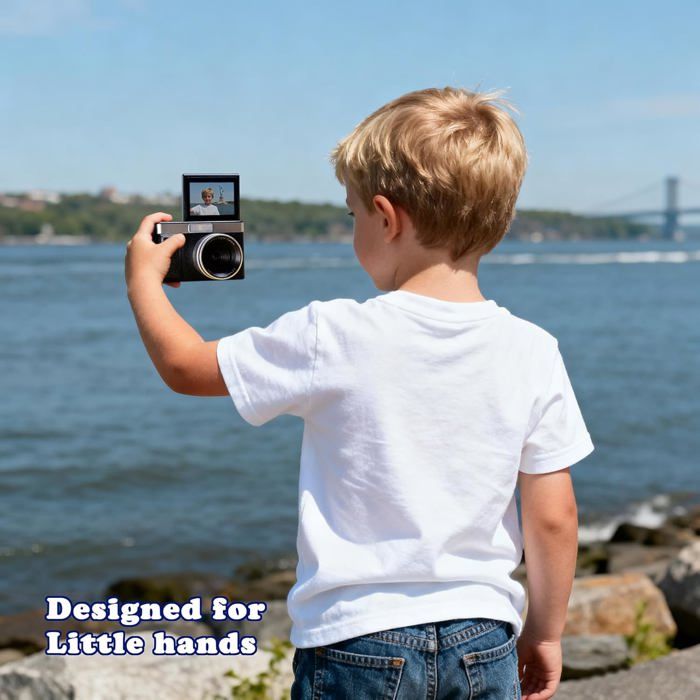 Appareil Photo Numérique Enfant étanche – 48 MP, Vidéo 1080p – Écran 6,1 Cm, Rechargeable USB – Carte 32 Go Incluse | Cadeau 3-12 Ans