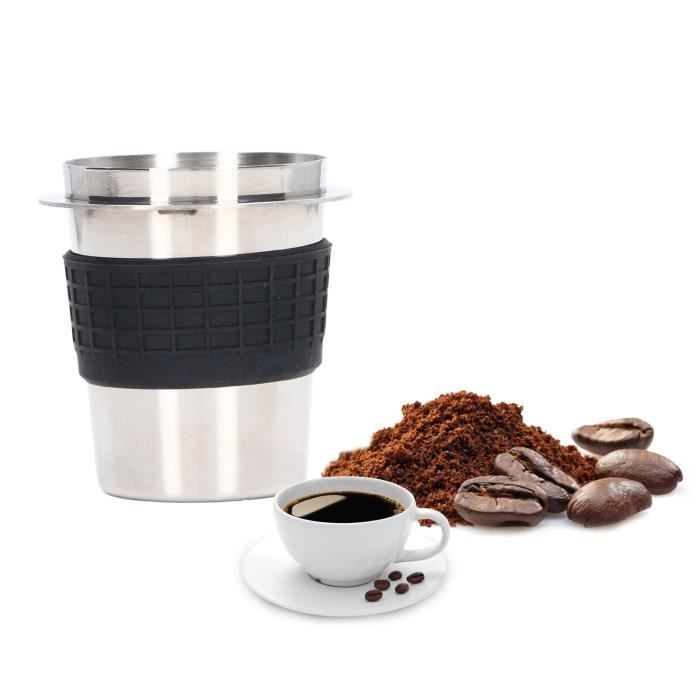 Tasse doseuse de café en acier inoxydable AKOZON - Compatible avec café  moulu - Capacité 120 ml - Diamètre 58 mm