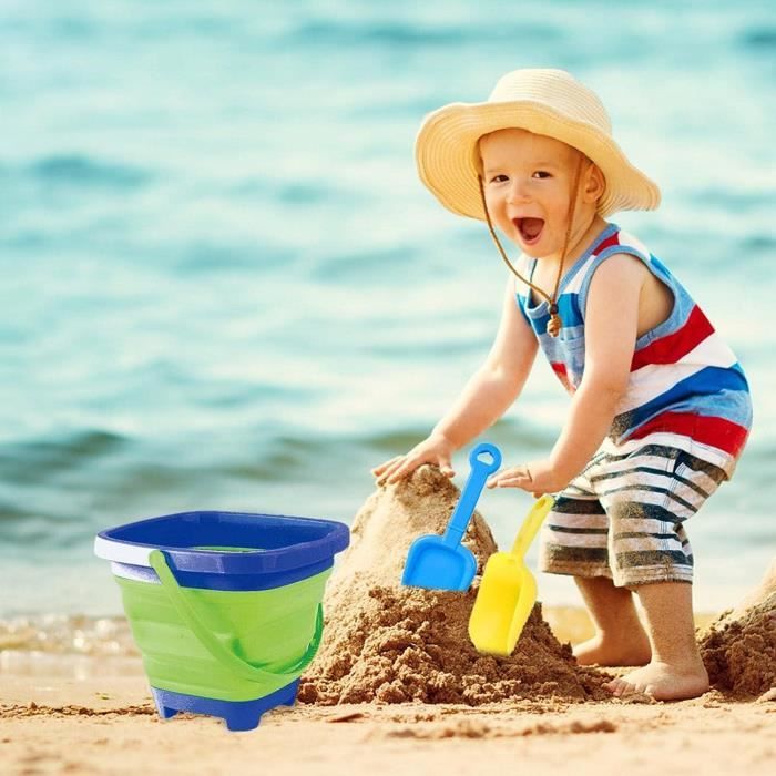 Jouets Plage YIMORE 14 Pièces - Seau Pliable, Accessoires Sable - Enfants