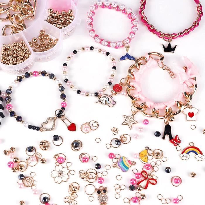 Kit Fabrication de Bijoux Bricolage Perles pour Bijoux Fabrication de  Bracelet pour DIY Bracelet Coloré Creation Bijoux Kit B [325] - Cdiscount  Beaux-Arts et Loisirs créatifs