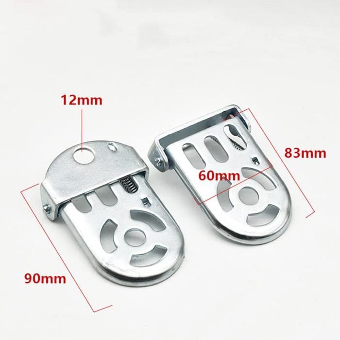 Sy-Jtban, 1Set Vélo Pédales Arrière Vélo Pliant Pédale Vélo En Acier Support Repose-Pieds