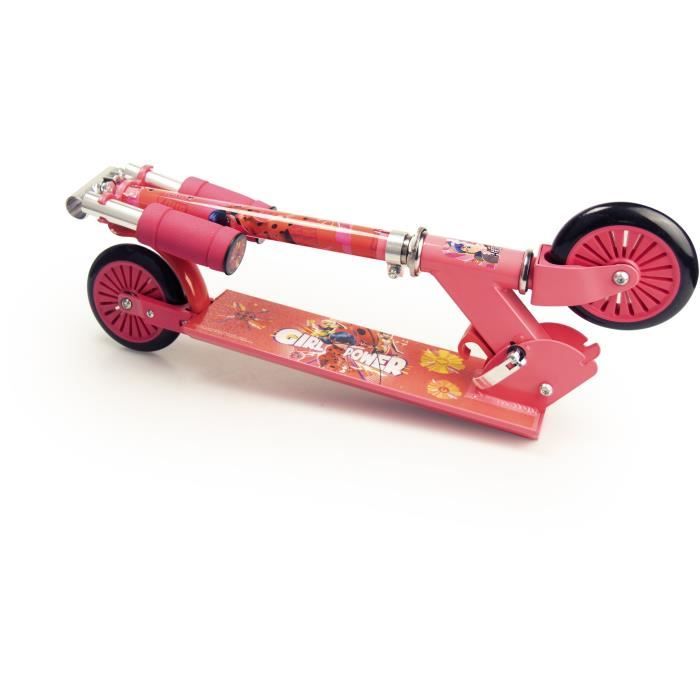 Trottinette MIRACULOUS 2 roues pliable Pour enfant fille de