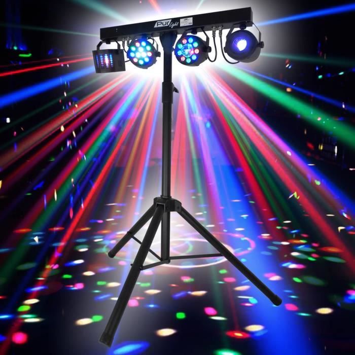 Lot 4x Projecteurs LED RGBW 12x10W - Lumières Scène DMX512 Party DJ PAR