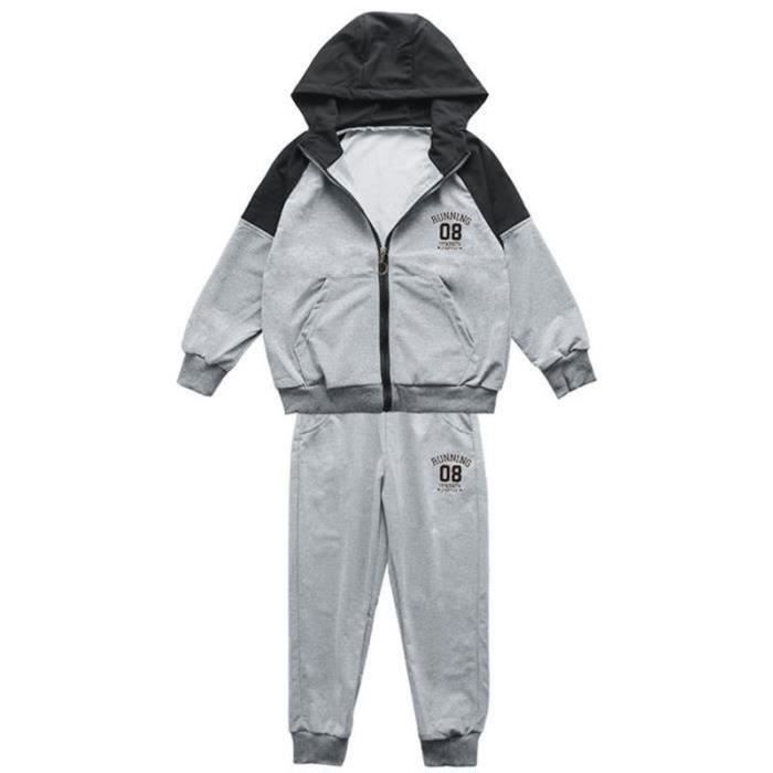 Jogging Garçon Soldes Ensemble Sport Enfant - Sweat à Capuche Et Jogging Garçon/Fille | Confortable & Style Urbain Ensemble Portugal Enfant