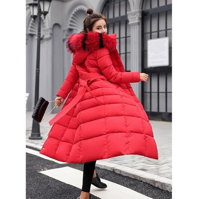 Femme Manteau Matelass D Hiver Manteaux Duvet Pardessus Longue