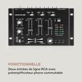 Auna Pro TMX-2211 MKII Table de mixage DJ 2/3 canaux montage rack 19" - Noire-2