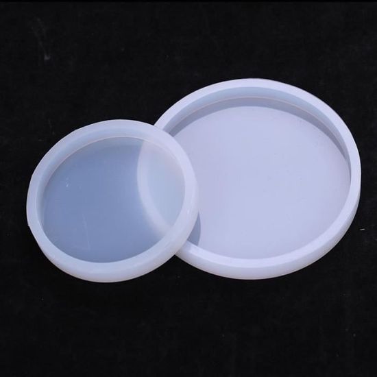 Moules En Silicone Pour Sous-verres En Résine - Lot De 6 Ronds De 10 Cm - Résistant à La Chaleur, Facile à Démouler - 1