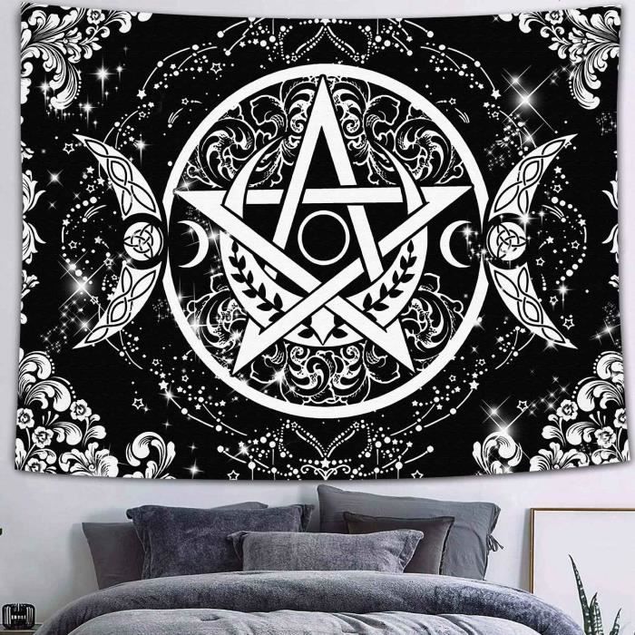 Tapisserie murale colorée à suspendre - Ciel étoilé psychédélique - Tapisserie imprimée hippie avec décoration murale - Décoration d'intérieur pour salon, chambre à coucher - 150 x 150 cm - A1426 Tapisserie murale colorée à suspendre - Ciel étoilé psychédélique - Tapisserie imprimée hippie avec décoration murale - Décoration d'intérieur pour salon, chambre à coucher - 150 x 150 cm - A1426