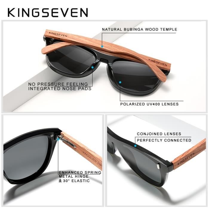 Lunette kingseven bois store