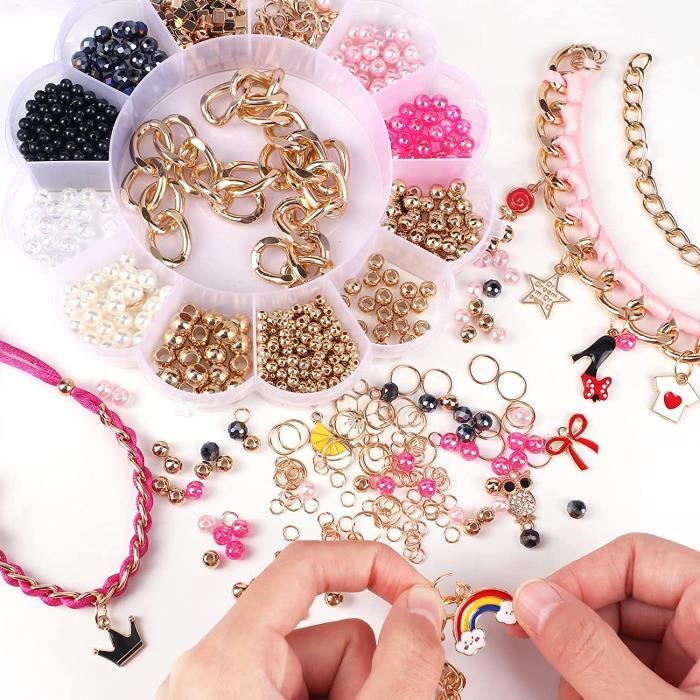 Kit Fabrication de Bijoux Bricolage Perles pour Bijoux Fabrication