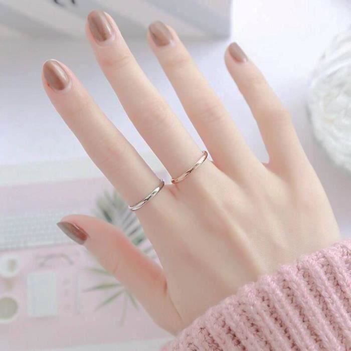 Bagues Femme AUTREMENT Bagues Fines Inox Argent Femme