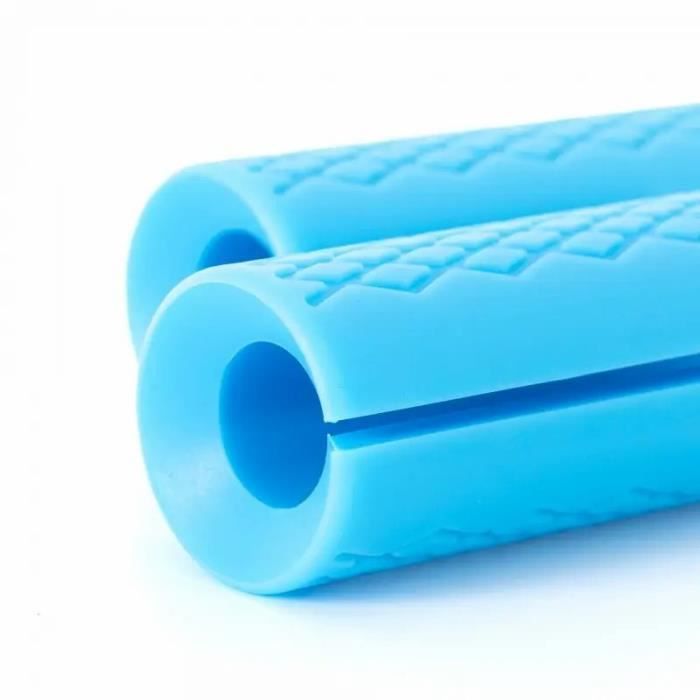 2 Paires Grips Musculation Silicone – Antidérapant, Sans Doigts, Ergo, Protection Mains H/F
